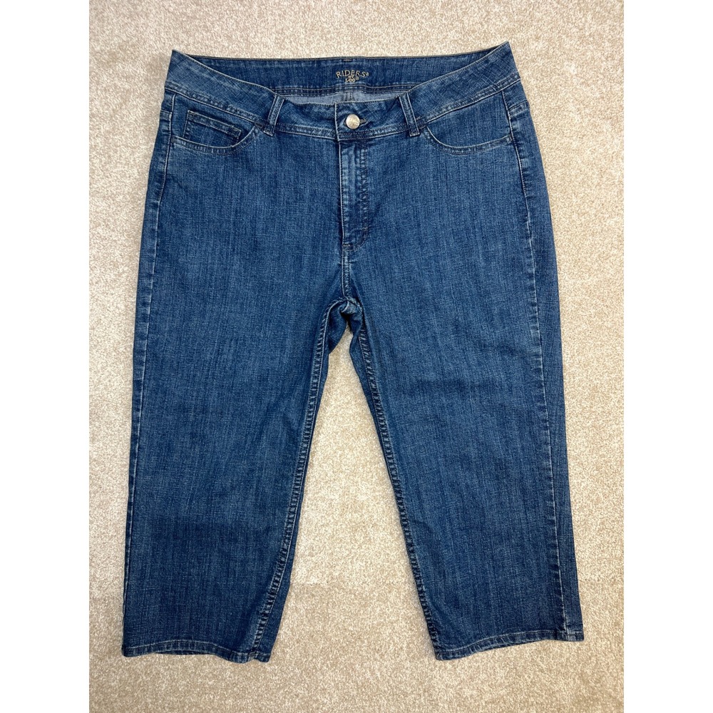 Riders by Lee Women's‎ Blue Denim Capri Jeans Size 18M